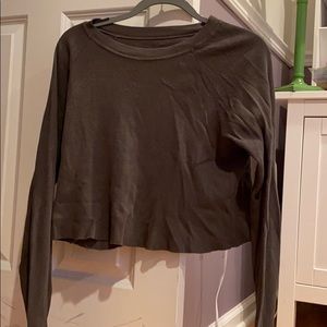 Army green thermal long sleeve shirt